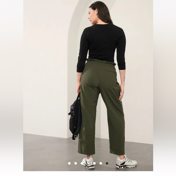Athleta Trekkie Parachute Pant Green Olive size 6 nwot - Picture 4 of 8